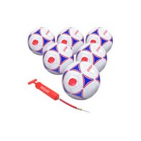 Gosports Premier Soccer Ball With Premium Pump 6 Pack, Size 3